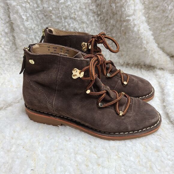Hush Puppies Catelyn Dark Brown Hiking Ankle Boots Size 8 - Picture 1 of 9